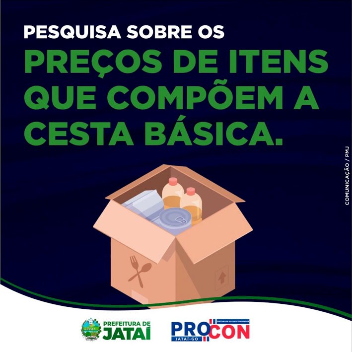 CESTA BÁSICA: PROCON JATAÍ APRESENTA RESULTADO DO RELATÓRIO DA PESQUISA