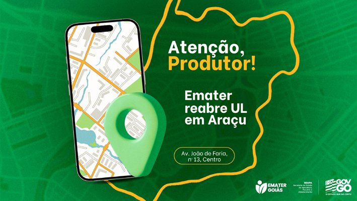 Emater Goiás reabre unidade local em Araçu